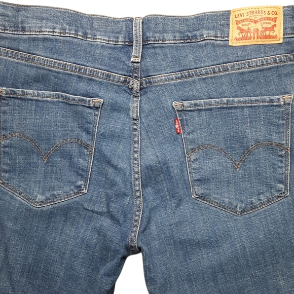 Levi's 311 Shaping Skinny Ankle Crop Blue Jeans SZ 31 - Picture 12 of 13